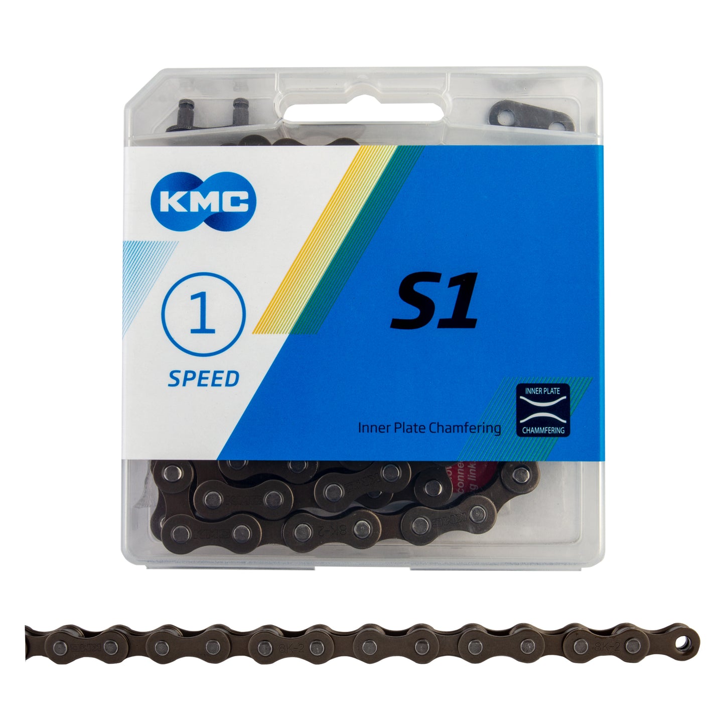 KMC S1 Single Speed 1/2x1/8 Chain - Brown