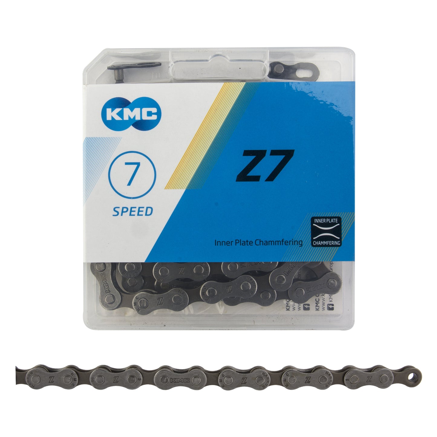 KMC Z7 6/7/8s Chain - Grey/Brown